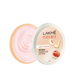 Lakme Peach Milk Soft Crème Light Moisturizer for Face 250 g, Daily Lightweight Face Lotion with Vitamin E for Soft Skin- Non Sticky 24h Moisture ( Free Shipping )
