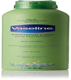 Vaseline Intensive Care Aloe Soothe Spray Moisturizer, 190ml ( Free Shipping )