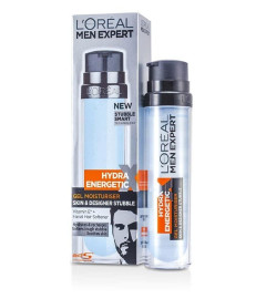 L'oreal Men Expert Hydra Energetic X Gel Moisturiser Skin & Designer Stubble 50ml ( Free Shipping )