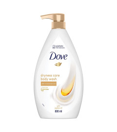 Dove Dryness Care Bodywash infused with Jojoba Oil to deeply nourish your skin, 100% gentle cleansers, paraben free/sulphate free cleansers, 100% plant- based moisturisers, 800ml ( Free Shipping )