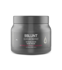 BBLUNT Intense Shine Hair Mask with Rice & Silk Protein for Softer, Smoother & Shinier Hair - 250 g (Free Shipping )
