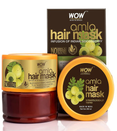 WOW Skin Science Amla Hair Mask For Weak Hair - No Mineral Oil, Parabens, Silicones, Synthetic Color & PEG - 200mL (Free Shipping )