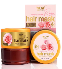 WOW Skin Science Himalayan Rose Hair Mask with Rose Hydrosol, Coconut Oil, Almond Oil & Argan Oil - For Volumnising Hair, Anti Smelly Scalp - No Parabens, Sulphate, Silicones, Color & PEG - 200mL (Free Shipping )
