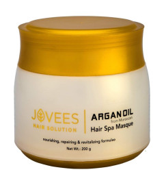 Jovees Herbal Argan Oil Hair Spa Mask for Dry and Fizzy Hair | Controls Hairfall and Repairs Damaged Hair | Rich in Moroccon Argan Oil and Jojoba Oil | For Women/Men | 200GM (Free Shipping )