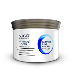 Streax Professional Vitariche Care Smooth and Shine Masque, Fresh Fragrance for Dry Hair type, 200g (Free Shipping )