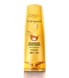 L'Oreal Paris Conditioner, Moisturising & Hydrating, For Dull, Dry & Lifeless Hair, 6 Oil Nourish, 180ml (Free Shipping )