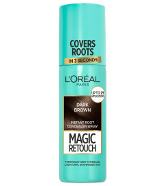 L'Oreal Paris Instant Root Concealer Spray, Ideal for Touching Up Grey Root Regrowth, Magic Retouch, 2 Dark Brown, 75ml ( Free Shipping )