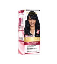 L'Oreal Paris Excellence Hair Color Small Pack No.1, Natural Black, 25ml+25g ( Free Shipping )