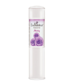 Enchanteur Alluring Perfumed Talcum Powder for Women with Classic Notes of Roses | Sensual Sweet Smell | Floral Fragrances| Exotic Irises & Passionfruit Flowers | 250 g(Free Shippng)