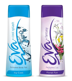 Eva Talcum Powder 100gm Fantasy and Cool Splash Combo of 2(Free Shippng)