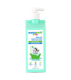 Mamaearth Milky Soft Head To Toe Wash With Oats, Milk, And Calendula For Babies- 400 Ml