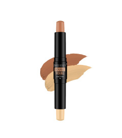 Swiss Beauty Double Trouble Duo Super Blendable Creamy Highlighter and Contour Stick with Natural Finish | Shade - Medium Focus, 8gm |( Free Shipping )