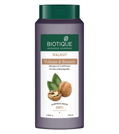 Champú y acondicionador Biotique Walnut para volumen y rebote