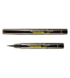 Maybelline New York Eyeliner, Flexi-tip Applicator, Quick-drying Formula, Long-lasting, The Colossal Liner, Black, 1.2g( Free Shipping )