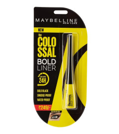Maybelline New York Colossal Bold Eyeliner, Black, Glossy Finish, 15g( Free Shipping )