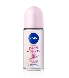 NIVEA Pearl and Beauty 50ml Deo Roll On | With Pearl Extracts & Avocado Oil| 48 H Smooth & Beautiful Underarms| 0% Alcohol | For Women ( Free Shipping )