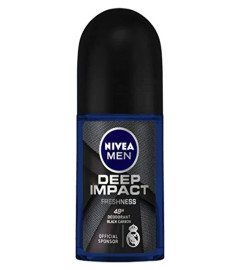 NIVEA MEN Deep Impact Freshness Deodorant Roll-on - For MEN, 50ml ( Free Shipping )