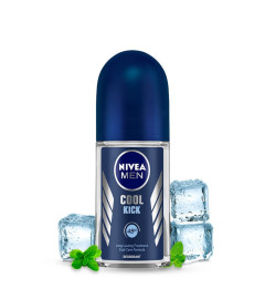 NIVEA Deodrant Roll On, Cool Kick, 50ml ( Free Shipping )