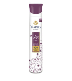 Yardley London Lace Satin Perfumed Deodorant Body Spray| Fresh Floral Scent| 90% Naturally Derived| Deo Spray| Body Deodorant for Women| 150ml ( Free Shipping )
