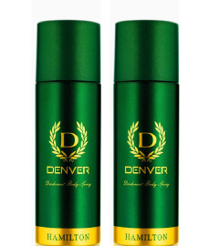 DENVER Hamilton Deo - 165ML Each (Pack of 2) | Long Lasting Deodorant Body Spray for Men ( Free Shipping )