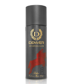 DENVER Sporting Club Rider Deo for Men - (165ML) | Long Lasting Deodorant Body Spray for Men ( Free Shipping )