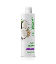 Organic Harvest Tägliches Shampoo mit Kokosnuss und Quinoa, für Männer und Frauen 500 ml