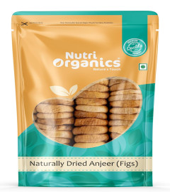Nutri Organics Dry Fruits Afghani Dried Anjeer Figs Anjir 1 kg - Ziplock Pouch (Vacuum Packed for Extra Freshness) ( Free Shipping )