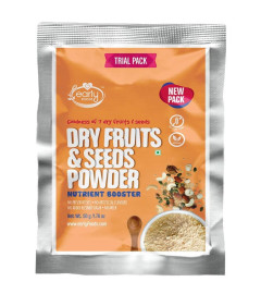 Early Foods - (Trial Pack) Dry Fruits & Seeds Powder - Blend of 7 Indian Super Foods 50g| Dry fruit powder for Kids|Dry fruits powder for pregnant women ( Free Shipping )