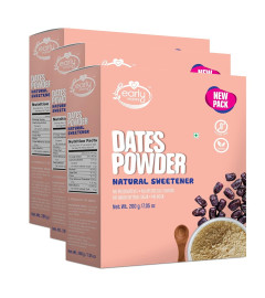 Early Foods - Combo Pack of 3 : Dry Dates Powder - Natural Sweetener 200g x 3 ( Free Shipping )