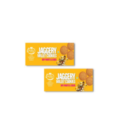 Early Foods Dry Fruit Jaggery Cookies, 2 X 130 g ( Free Shipping )