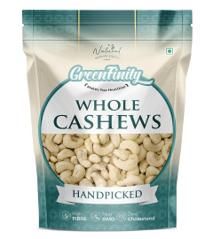 GREENFINITY Pure Cashews Whole, 500g | Orignal W320 Sized | Rich in Protein, Magnesium, and Phosphorus | Premium Nuts and Dry Fruits | Value Pack ( Free Shipping )