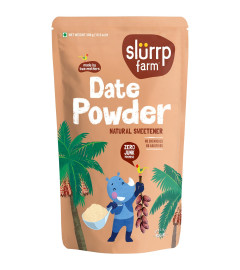 Slurrp Farm Seedless Arabian Date Powder | Kharik/Khajur Powder | 100% Natural Sweetener | No Preservatives, No Chemicals | Healthy Substitute for Refined Sugar | Dates Powder for Little Ones, 300g ( Free Shipping )