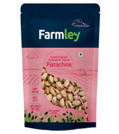 Farmley Jumbo Roasted & Salted Pistachios - 200 g | Pista, Dry Fruits, Pistachios, Nutritious & Crunchier Pista Nuts, Tasty & Healthy Snacks (Pack of 1) ( Free Shipping )