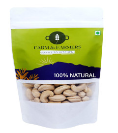 Farm & Farmers 100% Natural Premium Cashews Nuts Dry Fruits, 250 gm ( Free Shiping )