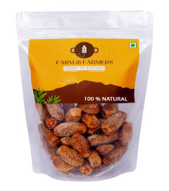 Farm & Farmers Sukha Khajoor Yellow Dry Dates, 400 gm ( Free Shiping )