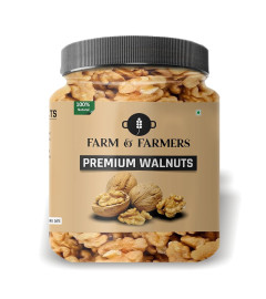 Farm & Farmers Premium Walnuts Without Shell Kernels Akhrot Giri Dry Fruits, 175 gm ( Free Shiping )
