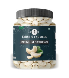 Farm & Farmers Premium Cashews Nuts Natural Whole Kaju Dry Fruits, 250 gm ( Free Shiping )
