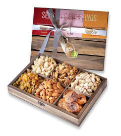 HyperFoods Wedding Gifts for Couples Dry Fruit Gift Pack Couple Gifts Dry Fruit Combo Pack Marriage Gifts for Couples Dry Fruits and Nuts Combo Pack Offer Aniversary Gift for Couples Gift Hampers ( Free Shiping )