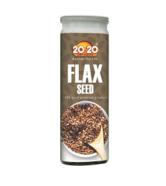 20-20 Dry Fruits Roasted Flax seeds for Eating - Alsi Seed - Super food - Diet Snacks - 200g ( Free Shiping )