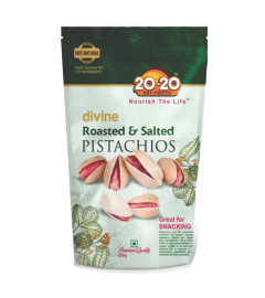 20-20 Dry Fruits Divine Roasted & Salted Pistachios IRANI ,250 g ( Free Shipping )