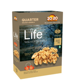 20-20 Dry Fruits Quarter Walnut Kernels 250g ( Free Shipping )
