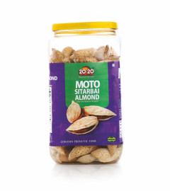 20-20 Dry Fruits Moto Sitarbai Almond KAGJI BADAM - Kagzi (Soft in Shell) - 500 gm ( Free Shipping )