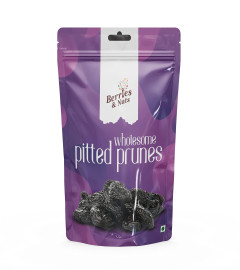 Berries & Nuts Pitted Prunes 200 Grams Pouch | Dried Plum, Prune, Antioxidant Rich, Super Food |1 Pack of 200 Gram ( Free Shipping )