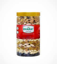 Bharat Super Foods Six in 1 Dry Fruits Mix – Pistachios, Almonds, Cashew Nuts, Golden Raisins, Black Raisins & Walnuts – All Premium - 500gm Jar Pack ( Free Shipping )