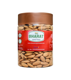 Bharat Super Foods Whole Premium California Almonds (100% Natural Badam giri) 500gm Jar Pack ( Free Shipping )