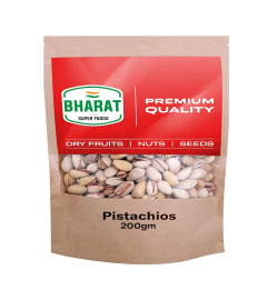 Bharat Super Foods Premium California Pistachios Roasted & Salted (Pista 200 GM) ( Free Shipping )