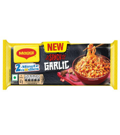 MAGGI 2-Minute Spicy Garlic Noodles, Easy to Cook Instant Noodles, Tasty Twist of Spicy & Garlic, 248g ( Free Shipping )