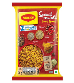Maggi 2-Minute Vegetarian Special Masala Instant Noodles, 70 Grams ( Free Shipping )