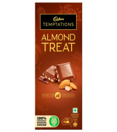 Cadbury Temptation Almond Treat Premium Chocolate Bar, 72 g ( Free Shipping )