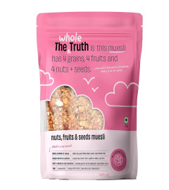 The Whole Truth - Breakfast Muesli | Nuts, Dried Fruits and Seeds | 350 grams | Healthy Breakfast | Vegan | Dairy-free | No Artificial Sweeteners | No Added Flavours | No Gluten or Soy | Nutritious Snack (Free Shipping)